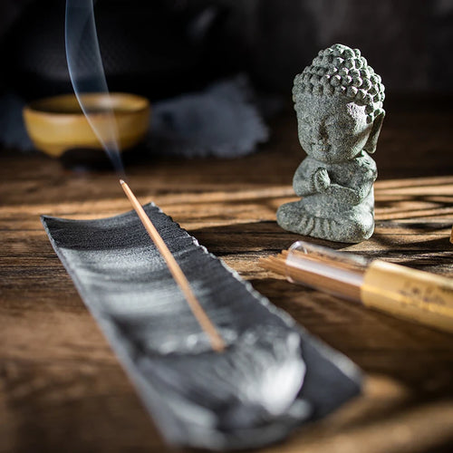 Natural Sandalwood Incense Sticks Handmade Pure Aroma Aromatic Air Purifying Long Lasting Calm Zen Tea Room Office Home Decor